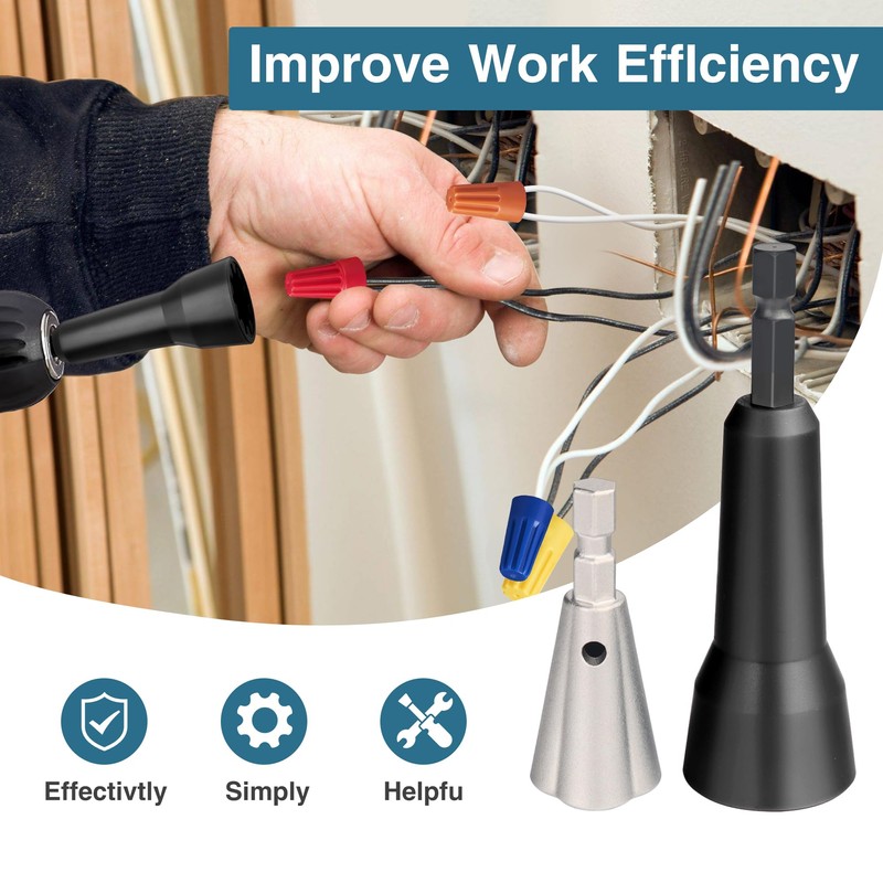 Wire Nut Twister,Wire Twisting Tool,Wire Twister Tool for Drill,Spin Twist