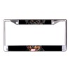 Rottweiler Face Chrome License Plate Frame