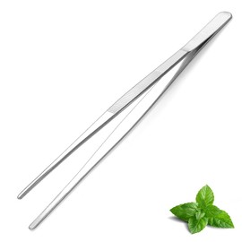 Berglander Kitchen Tweezers Fine Tweezer Tongs 30cm/12, Extra-Long Stainless Steel Cooking Tweezers Cooing Tong Dishwasher Safe