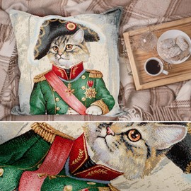 ANRO Cushion Cover Decorative Cushion Sofa Cushion Cover Tapestry Napoleon 45 x 45 cm without Filling