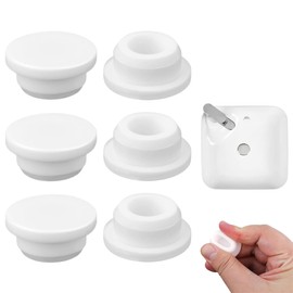 DULZEN Pack of 6 Sink Overflow Cover Overflow Covers for Sink Rubber Reusable Overflow Caps for Bathtub for Sink Cladding Kitchen