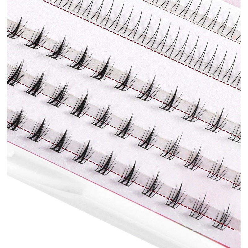 134 Pcs Bottom Lashes Cluster, 2 Styles 5-6 mm Under