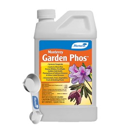 Monterey Garden Phos Bundled with Measuring Spoon - Fungicide for Root Rot, Downy Mildew, Fire Blight, Sudden Oak Death, Phytopthora & Pythium, 1 QT