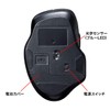 Sanwa Supply Silent Wireless Blue LED Mouse with Type-C and