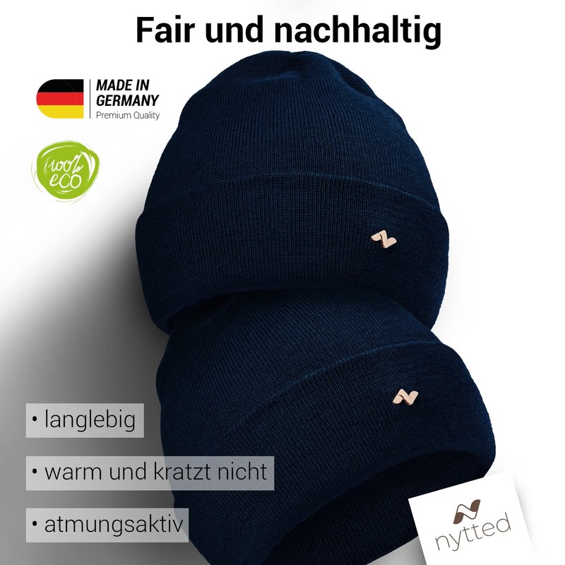 NYTTED® Merino Hat Made from 100% Finest Merino Wool for