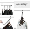 Clothes Hangers, Space-saving, Pack of 8 Plastic Wardrobe Organisers, Multifunctional