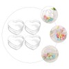 Clear Heart Candies Boxes Transparent Treat Boxes for Wedding Party