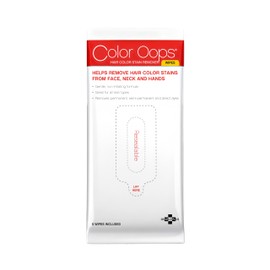 Color Oops Hair Color Remover Wipes, 5 Count, Coconut Oil Base Quickly and Gently Removes Temporary, Semi-Permanent, & Permanent Hair Color Stains From Your Skin, Cruelty Free