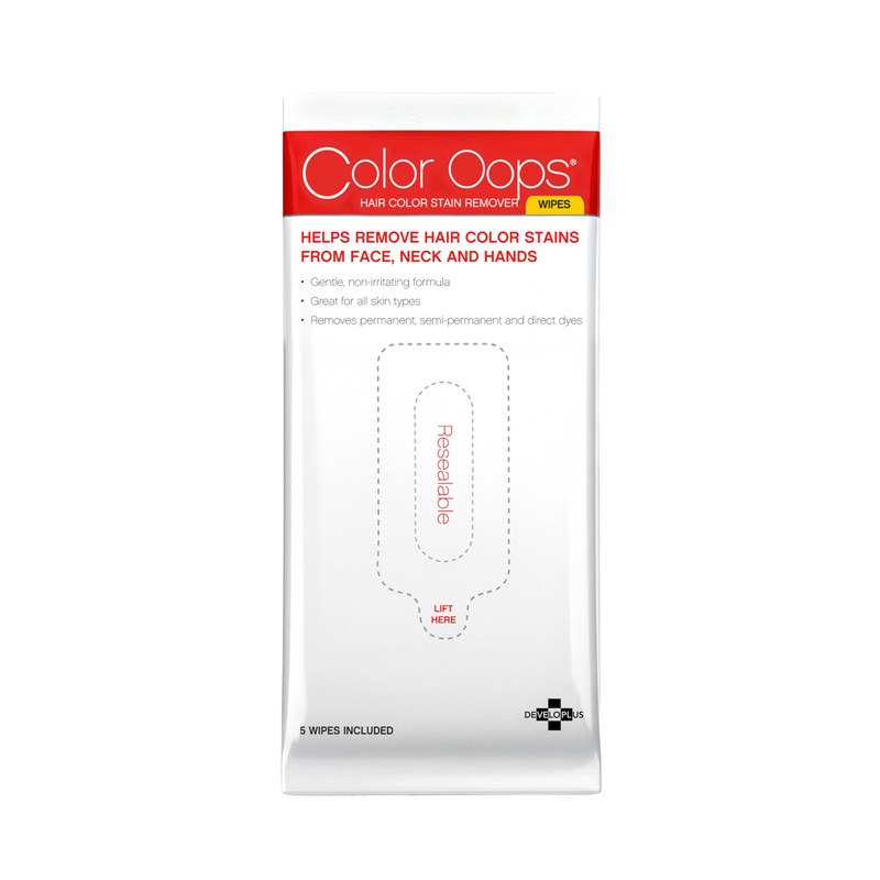 Color Oops Hair Color Remover Wipes, 5 Count, Coconut Oil