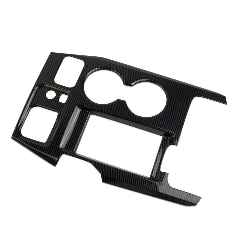 crosselec Carbon Fiber Center Console Cup Holder Wireless Charging Panel