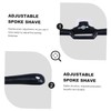 TEHAUX 2 Pieces Adjustable Spokeshave with Flat Base Metal Trimming