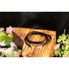 kaguyo 2MM Black Silk Cord Chain Necklace with Sterling Silver