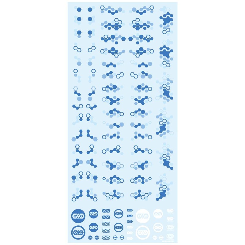 Haikyu Parts Hex Camo Decal 2 Blue 1pc Plastic Model