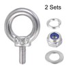 sourcing map Lifting Eye Bolt M4 x 11mm Male Thread