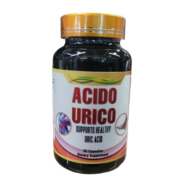 Acido Urico 90 Caps 100% Natural para eliminar el acido urico alto , alivia gota