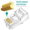 Brileine UTP RJ45 Connectors, Cat6 RJ45 Pass Through Plugs 50-Pack,
