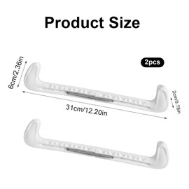 DUTIFUL Skate Protector Ice Skate Blade Protector Figure Skating Adjustable Ice Skate Protector with Spring Ice Skate Protector Figure Skating Accessories for Figure Skating or Hockey