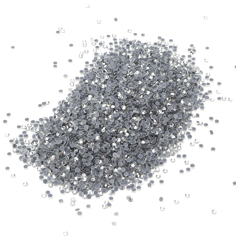 14400Pcs Flat Back Rhinestones Dazzling Colorful DIY Sturdy Iridescent Rhinestones