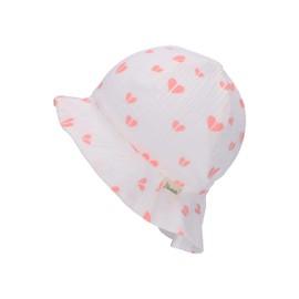 Sterntaler Unisex Children's Sun Hat Hearts Children's Hat, ecru