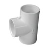 LASCO 1in PVC Tee Fitting, 1x1x1 Slip Socket Tee, Sch