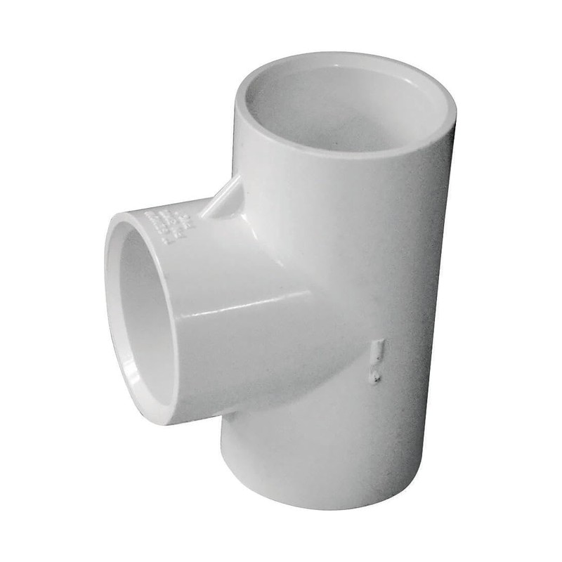 LASCO 1in PVC Tee Fitting, 1x1x1 Slip Socket Tee, Sch