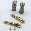 NOSTALSIC Red + White Set Solderless 24k Gold Plated Banana