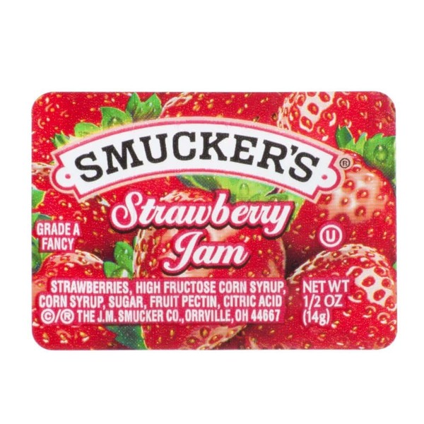 Smucker's Single Serving Breakfast Spreads, Pack of 30 (Strawberry Jam)
