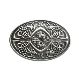 Schnalle123 Belt Buckle Western Cowboy Celtic Knot Phoenix 3D Look for Interchangeable Belt Buckle Buckle Model 105, silver