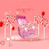Fruidles Valentine's Red and White Swirl Heart Lollipop Candy Sucker