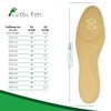 2 Pairs of Genuine Leather Insoles Basic Insoles Brown for