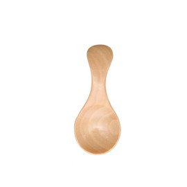 Wooden Spoon Natural Wood Mini Sweet Ice Spoon Coffee Tea Spoon Sugar Salt Condiment Spoons Cutlery (CS-HM8035TMQ) 1 Pack