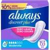 Always Discreet plus Incontinence Pads for Women Moderate 153 ct.
