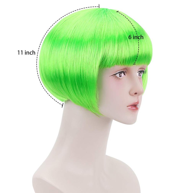Free Beauty Short Bob Wig, Small Face, For Cosplay, Straight