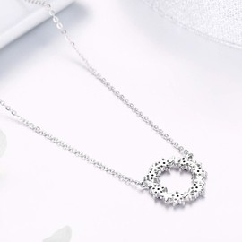 LaMenars Dazzling Starry Women's Fashion Necklaces 925 Sterling Silver With Gift Box