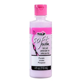 TULIP Soft Fabric Paint, Glow Purple 4 Fl Oz