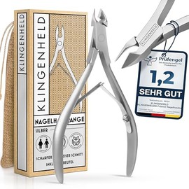 Precise Cuticle Nippers – Very Smooth & Extra Sharp – Includes Cotton Travel Bag 100% Plastic-Free & Sustainable – Cuticle Scissors, Cuticle Cutter