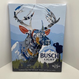 Busch Light Deer Head 3D Cardboard Wall Mount SPECIAL EDITION Man Cave