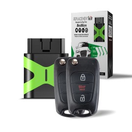 AUTOKEYMAX 2 DIY Program,Smart Flip Car Key Fob For 2011 2012 2013 Kia Soul NYOSEKSAM11ATX