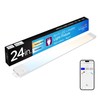 Enbrighten 24in. LED Wi-Fi Light Fixture, White, 58261-T1