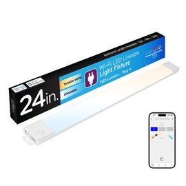 Enbrighten 24in. LED Wi-Fi Light Fixture, White, 58261-T1