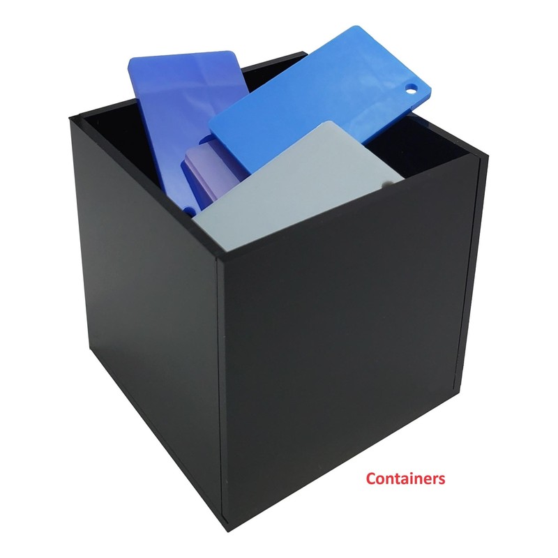 Generic T'z Tagz New 2x2x2 Black Acrylic Display Riser Box