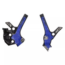 Acerbis X-Grip Frame Guards Black/Blue For YAMAHA YZ85 YZ85LW 2022-2023