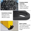 Black Coated Plastic Barn Door Floor Guide Barn Door Hardware