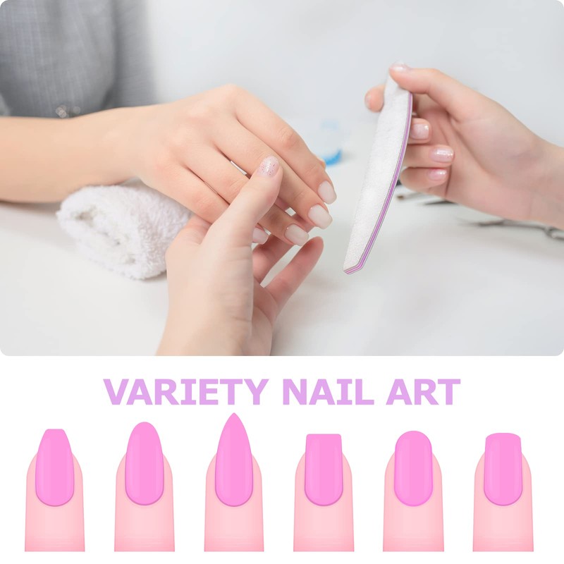 Pack of 24 Professional Nail Files, 100/180 Grit Nail Files