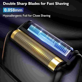 Foil Shaver for Men Cordless Electric Razor Rechargeable Beard Sideburn Trimmer Shavers Twin Blade Multifunction Grooming Razor