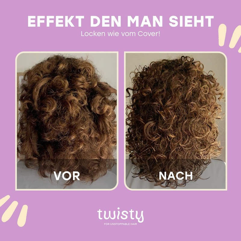 TWISTY Curl Routine Set: Curl Cream, Curl Foam & Curl