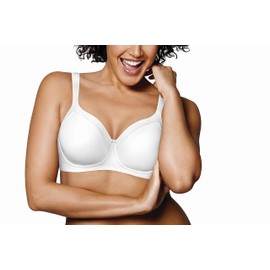 PLAYTEX Womens Secrets Full-coverage Wireless T-shirt For Full Figures, Us4824 Balconette Bra, White, 36DD US