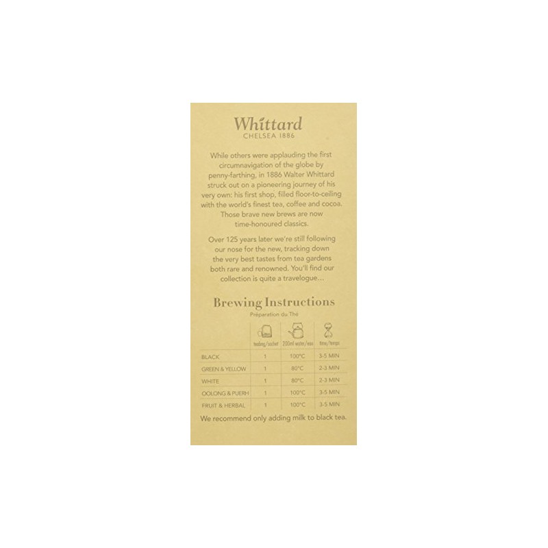 Whittard of Chelsea Golden Camomile Tag and Envelope (Pack of