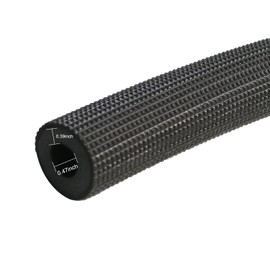 URBEST Pipe Insulation Tubing 1" x 3/8" Heat Preservation Insulated 6-Foot Length Handle Grips 2pcs(all-black12x10)