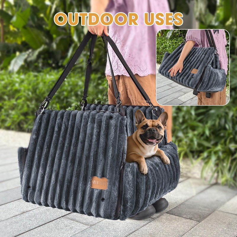 MIXJOY Dog Car Seat for Small/Medium Dogs up to 25